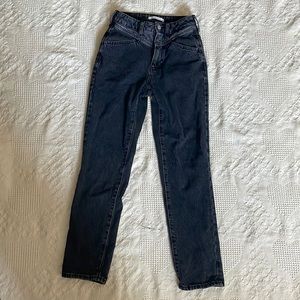pacsun black mom jeans